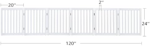 unipaws 120" Extra Wide Pet Gate and Pet Playpen Combination - Image 7