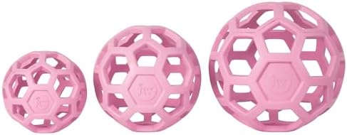 JW Pet HOL-ee Roller Dog Puzzle Ball, Small 3in, Natural Rubber - Image 3