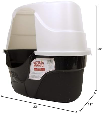 Nature's Miracle Advanced Hooded Corner Cat Litter Box - Image 7