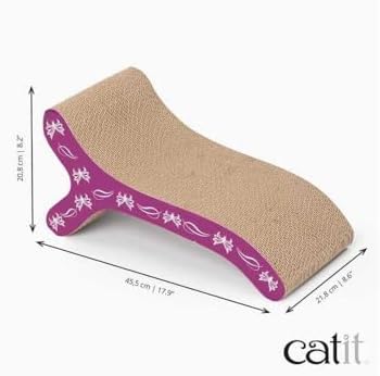 Catit Style Scratcher with Catnip, Butterfly Chaise - Image 5