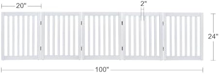 unipaws 24”H Free Standing Pet Gate - Image 7