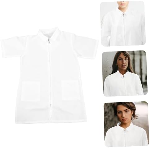 PET Grooming Apron Short Sleeve Brocade Polyester Workwear - Image 7
