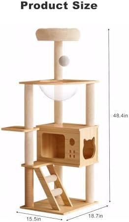 48.8" Modern Cat Tower, cat Tree - Image 7
