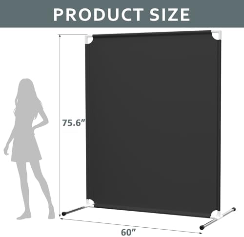 Room Divider for Privacy Protection,Black - Image 6