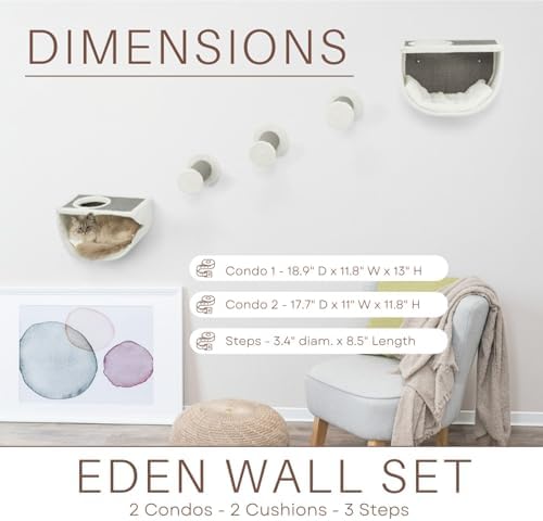Trixie Eden Wall Mounted Cat Lounge – Space-Saving Cat Wall Shelves - Image 4