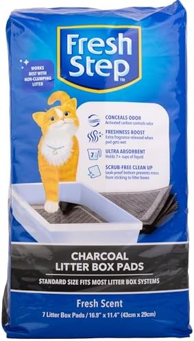 Fresh Step Charcoal Cat Litter Box Pads, Activated Carbon - Image 7