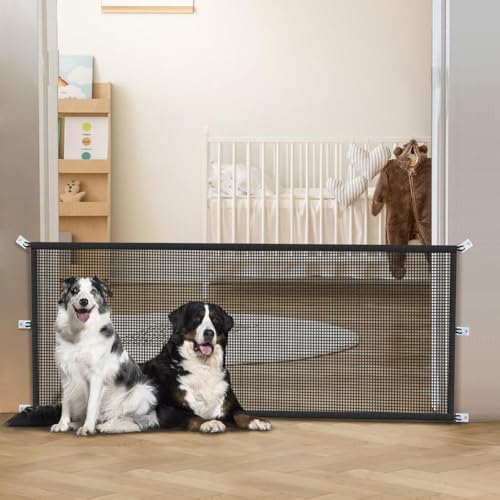 Dog Gate Indoor Pet Gates for Stairs: Dogs Screen Mesh Gate for The House Magic - Image 6