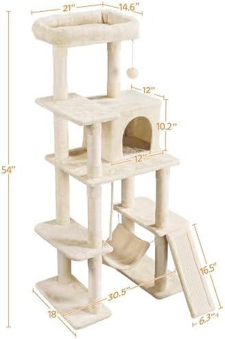 Yaheetech 54in Cat Tree Tower for Large Cats - Image 7