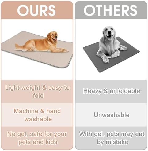 Buvlnee Summer Dog Cooling Mat Washable Ice Silk Self Cool Pad - Image 7