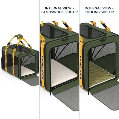 PAWZIDEA Expandable Pet Carrier Replacement Pad, Double-Sided & Washable Soft - Image 7