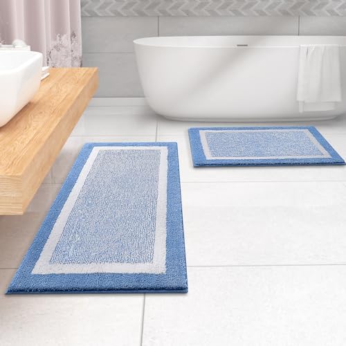 OLANLY Bathroom Runner Rugs 59x24, Extra Long Bath Mats - Image 7