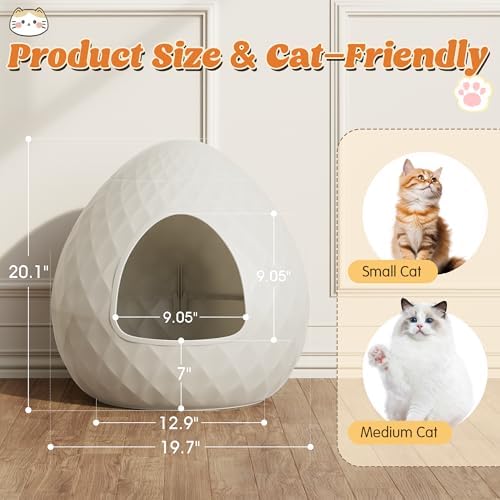 Plant Litter Box Egg-Shaped, Hidden Cat Litter Box Enclosure - Image 6