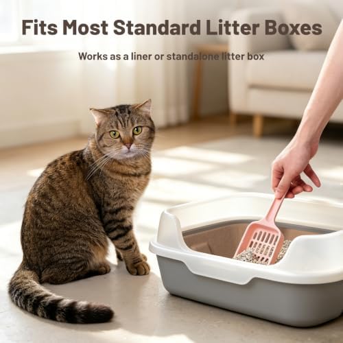 4 Pack Disposable Cat Litter Boxes, Leak-Proof Cardboard Kitty Litter Trays - Image 7
