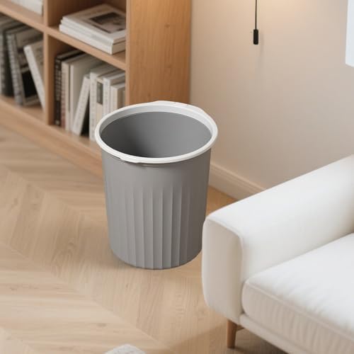 Bathroom Garbage Can, Lightweight Durable Striped Garbage Cans - Image 5