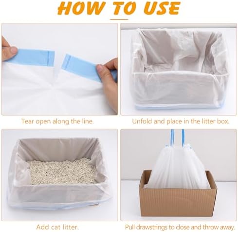 60 Pack Litter Box Bags Compatible - Image 6