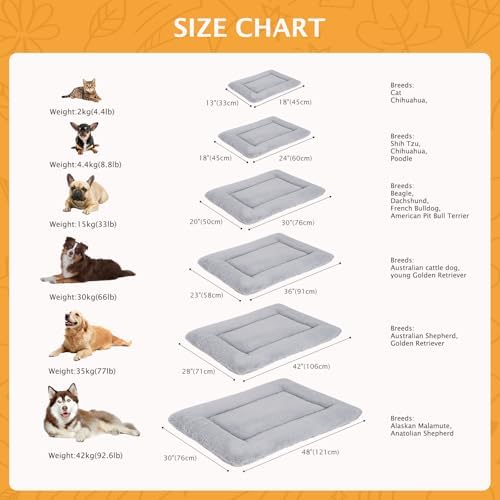 Reversible Dog Bed Mat with Plush and Corn Velvet, Soft Warm Pet Cushion - Image 7