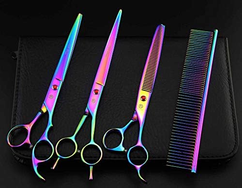 Purple Dragon 8 in Dog Grooming Scissors Set - Image 6