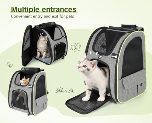 pecute Cat Backpack Carrier Expandable, Cat Backpack - Image 7