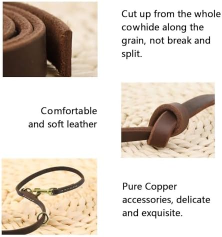 Multi Function 8ft Leather Dog Leash, Genuine Leather Leash Hands Free Dog - Image 7