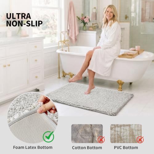 ILANGO Bathroom Rugs 36" × 24", Extra Soft Absorbent Microfiber Bath Rugs - Image 6