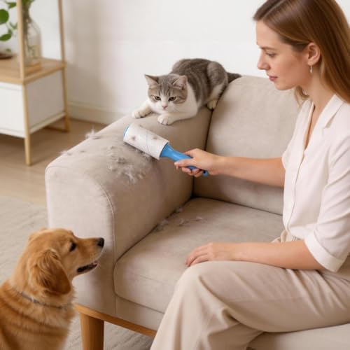 Extra Sticky Lint Roller for Pet Hair, 500 Sheets - Image 7