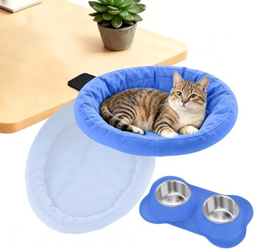 Pawaboo Cat Desk Bed, Sunken Cats Hammock by Pawaboo