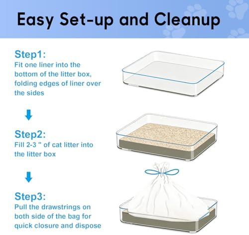 5-mil Thick Drawstring Cat Litter Box Liners, 36x19 Inch 20 Count - Image 7