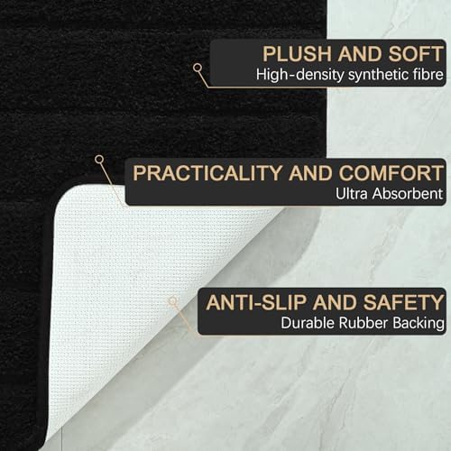 AROGAN Luxury Long Bathroom Runner Rugs 24x72 Inch Bath Rug Non Slip - Image 7