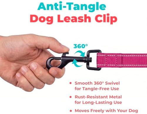 Best Pet Supplies Voyager Nylon Dog Leash - 6ft Fuchsia - Image 7
