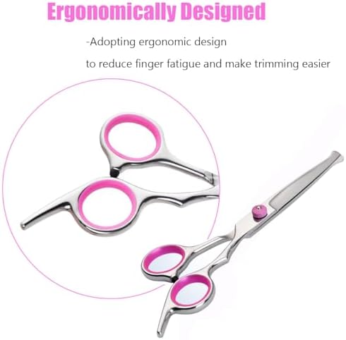 Dog Grooming Scissors, Stainless Steel Dogs Cats Pets Grooming Shears - Image 7
