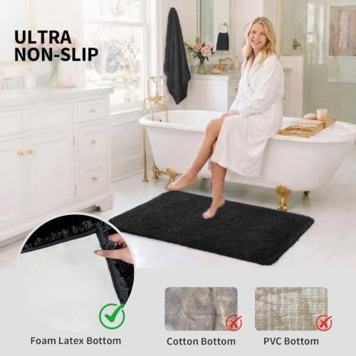 ILANGO Bathroom Rugs 48" × 24", Extra Soft Absorbent Microfiber Bath Rugs - Image 6