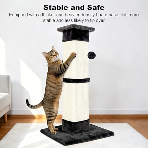 Cat Scratching Post 33 inch for Indoor Cats, Sisal Cat Scratcher, Vertical Posts - Image 7