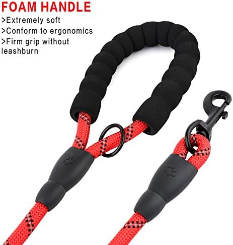 Plutus Pet Rope Dog Leash with Double Handles, 6 FT Long, Reflective - Image 6