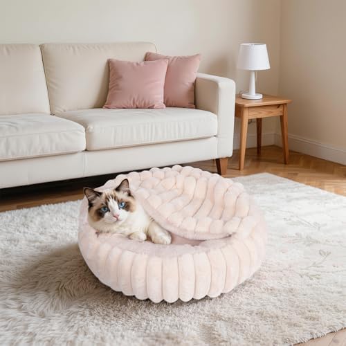 Cat Beds for Indoor Cats, 2 in 1 Cat Cave Bed Kitten Bed for Small Pets - Image 7