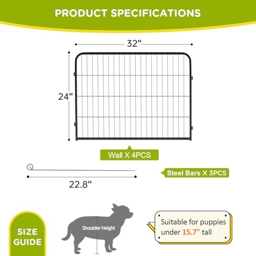 BestPet | Dog Playpen Extender | 24", 4 Panels | Expandable Design - Image 7