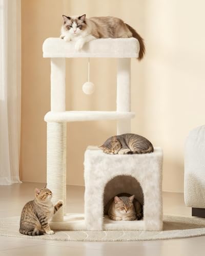 Cat Tree Tower for Indoor Cats, 33 Inches Multi-Level Cat Condo - Image 7