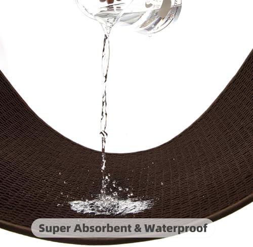 TYUU Bathroom Runner Rugs, Long Bath Mat Runner Washable Thin Quick Dry Low - Image 6