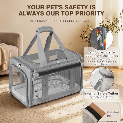 Soft Sided Cat Carrier for Anxious Pets - Image 7