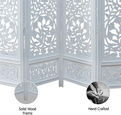 COTTON CRAFT Room Divider Wood Screen - Image 6