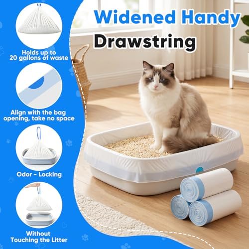 33 Count Jumbo Cat Litter Box Liners - Image 6