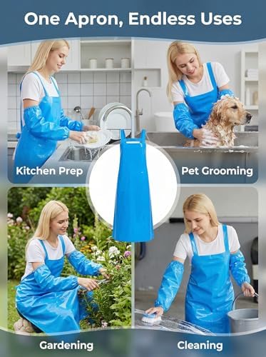 Molaxhome TPU Waterproof Apron Lightweight Oil-resistant Chef Apron - Image 7