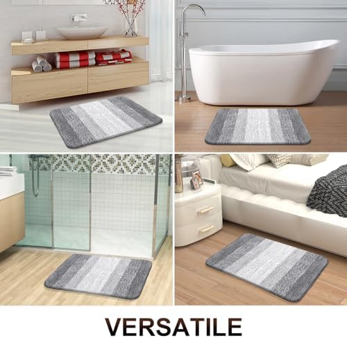 OLANLY Bathroom Runner Rug 47x24, Extra Soft Absorbent Microfiber Bath Rugs - Image 6