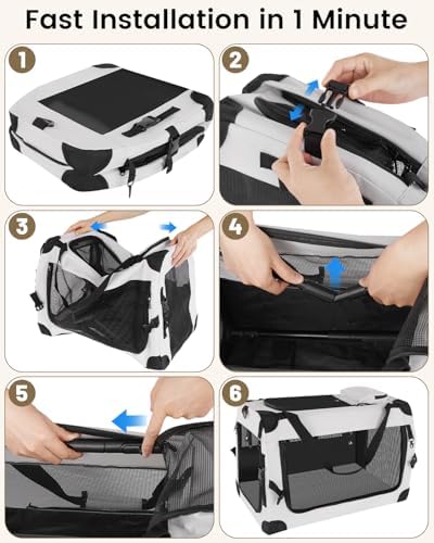 Extra Large Cat Carrier for 2 Cats, Soft-Sided Travel Carrier - Image 7