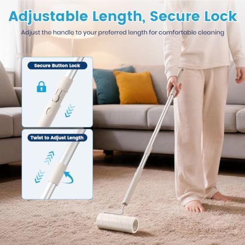 Extra Sticky Long Handle Lint Roller - Image 7