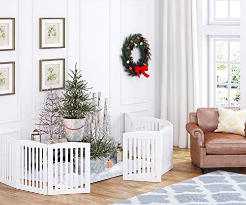 PAWLAND Wooden Freestanding Foldable Pet Gate - Image 6