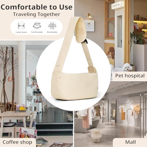 ONECUTE Dog Sling Carrier 15 lbs, Small Dog Carrier Sling - Image 7
