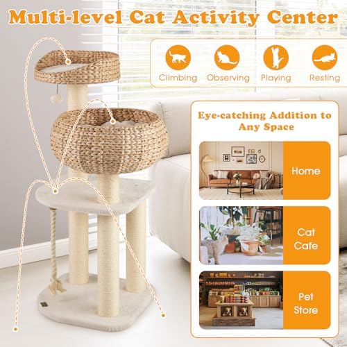 PETSITE 41 Inch Modern Cat Tree - Image 7