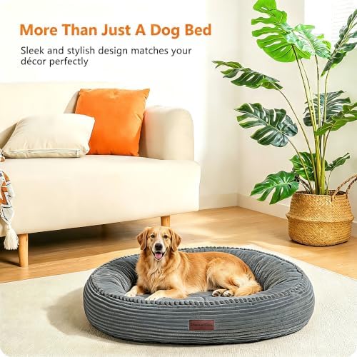 Dwanton Orthopedic Medium Dount Dog Bed, Egg-Crate Foam Round Dog Sofa - Image 7