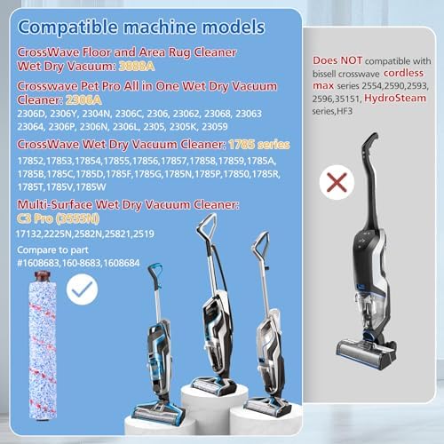 Filter Brush Replacement for Bissell CrossWave Vacuum cleaner 3888A 2306A - Image 6