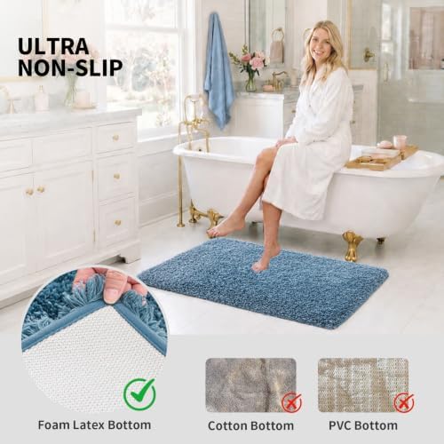 ILANGO Bathroom Rugs 32" × 20", Extra Soft Absorbent Microfiber Bath Rugs - Image 6